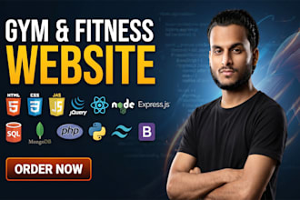 design and develop a gym website,healthcare website