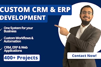 develop custom erp, ai CRM software, and web applications
