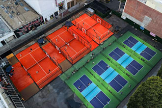 design 3d padel court, pickleball and badminton court, baseball, tennis court