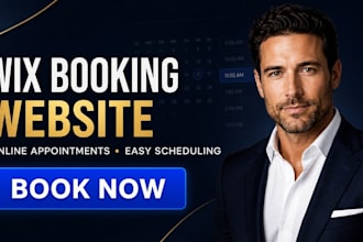 wix booking website appointment system, online scheduling and responsive design
