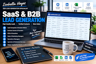 generate targeted saas and b2b leads for your sales outreach