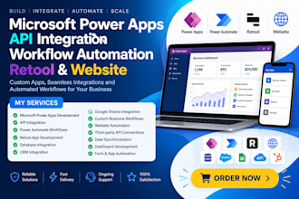 microsoft power apps api integration workflow automation build website retool
