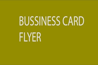 do professional business, real estate card design and flyer