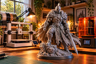 print custom miniatures and models in resin or fdm