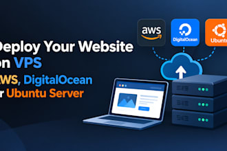 deploy your website on vps, AWS, digitalocean or ubuntu server