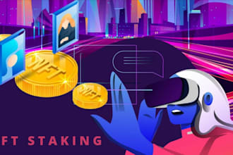 develop nft staking website, staking dapp on ethereum blockchain