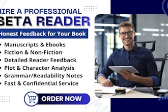 be your professional beta reader and critique your book