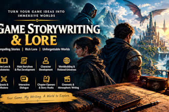 develop your games story, worldbuilding, and character lore