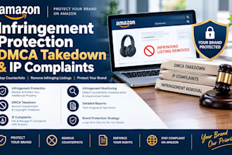 handle amazon infringement protection, dmca takedown and  ip complaints
