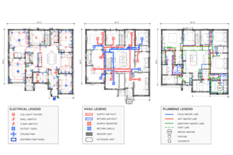 design residential mep electrical hvac plumbing permit