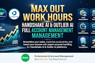 manage your outlier and handshake ai accounts to max out weekly hours
