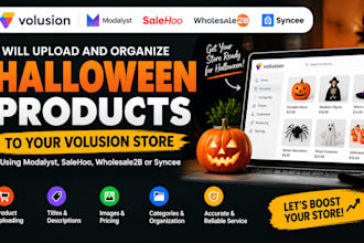 upload halloween products to volusion via modalyst  salehoo wholesale2b syncee
