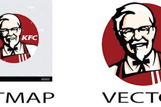 vector tracing, convert bitmap to vector