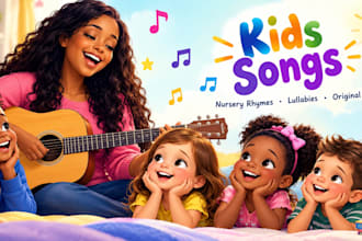 produce fun kid songs nursery rhymes and lullabies with femaie vocals