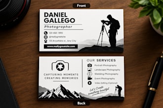 design a minimalist business card for your brand