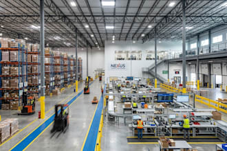 3d warehouse interior exterior render warehouse and commercial architectural