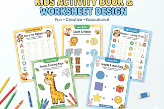 design printable preschool worksheets and activity books