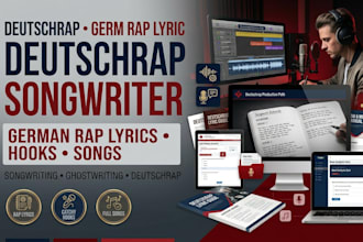 be your german songwriter for deutschrap lyrics and rap songs
