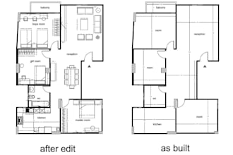 specialize in drafting real estate floor plans, site plans, pdf to autocad, dwg