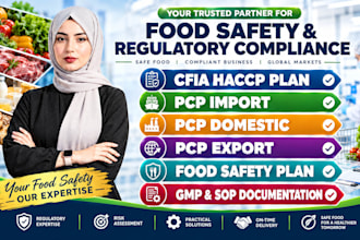 make cfia haccp, pcp import, pcp domestic, pcp export for canadian food business