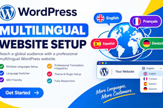 build a professional multilingual wordpress website with language switcher