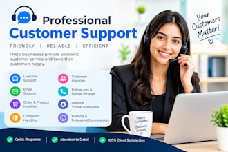 do professional customer support and chat agent