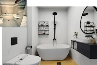 redesign your bathroom to maximize space