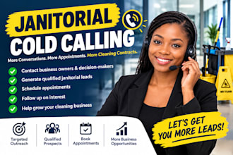 janitorial cold calling, real estate cold calling, b2b cold caller