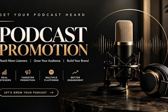 promote your podcast with targeted podcast outreach and marketing