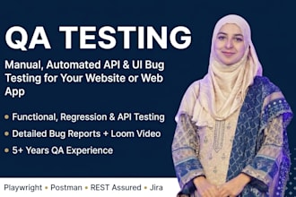 do manual and automated QA testing for your website