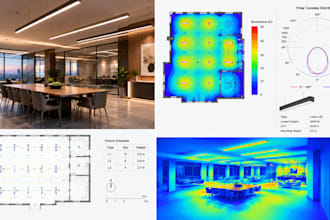 provide lighting design, photometric calculations on agi32