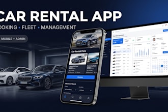 build a car rental app with booking, fleet management and dashboard
