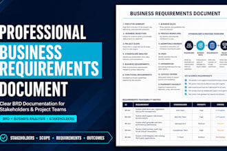 analyze your project and draft a professional brd for stakeholders