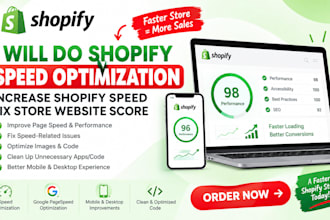 do shopify speed optimization increase shopify speed fix store website score