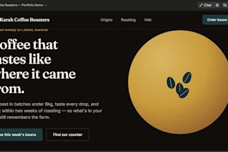 design a modern one page website for your small business