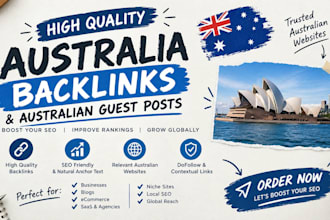 build quality australian backlinks and com au guest posts