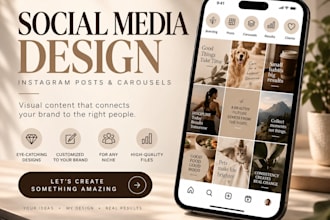 design professional instagram posts and carousels
