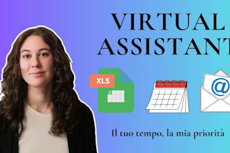 be your professional virtual assistant in italian