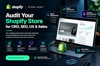 audit your shopify store for cro, SEO, UX and sales