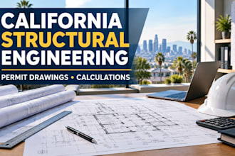 design california structural permit drawings and calculations