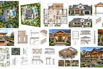 draw permit deck, porch, construction, architectural site plan from google map