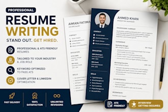 provide professional writing services for resumes