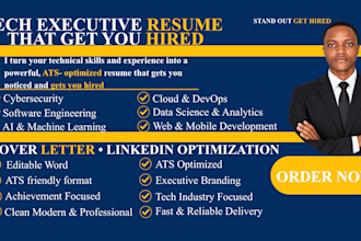 write expert tech, ai, software engineer and data science resumes