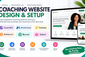 design coachkit memberstack outseta wildapricot bonsai satori coaching website