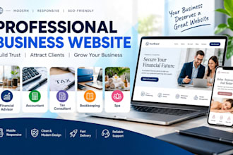 build create financial advisor accountant tax consultant bookkeeping spa website