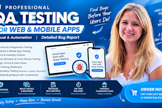 test your website or app with manual and automation QA