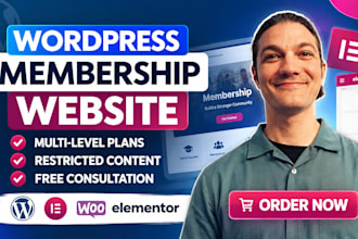build a wordpress membership website or subscription website