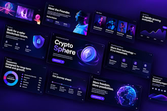 do cypto blockchain presentation tech pitch deck web3 nft tokenomics deck