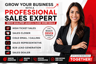 b2b sales closer sales representative salesperson sales leads sdr sales expert