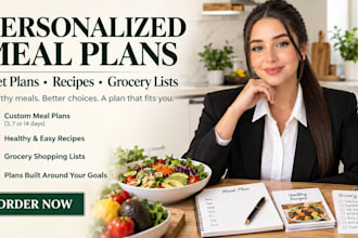 create a personalized meal plan, diet plan, weight loss, healthy meal prep plan